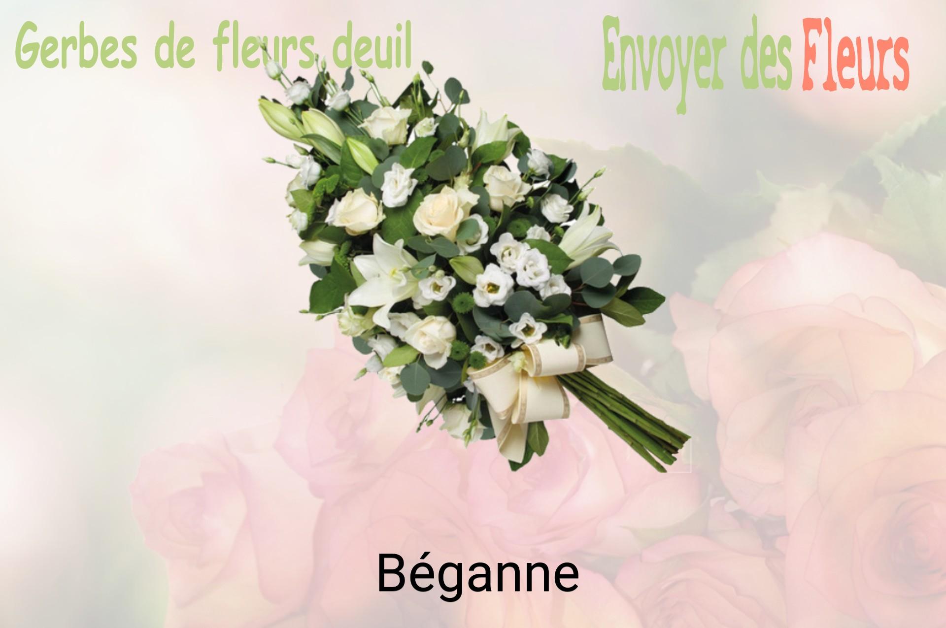 Gerbe de fleurs de deuil livrée à Béganne